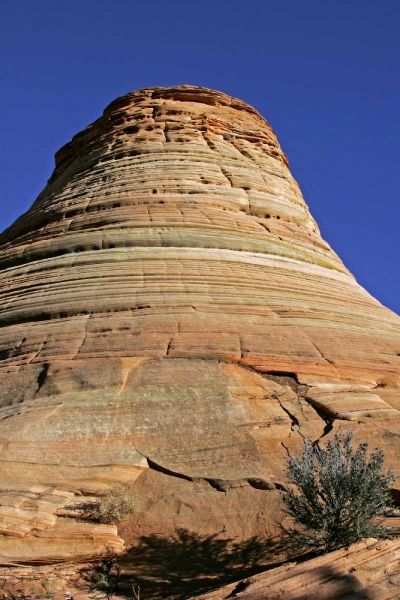 Utah, Zion NP, Checkerboard Mesa Rock formation